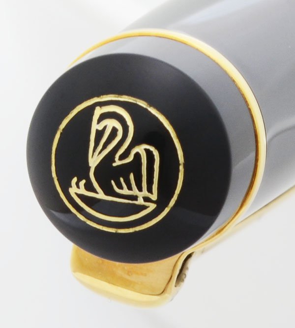Pelikan M150 Fountain Pen - Old Style, Black Green, Gold Trim